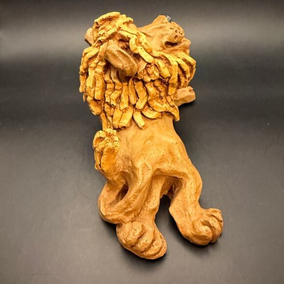 Vtg Dave Grossman 1973 Lazy Lion Sculpture Signed and Dated - Picture 3 of 8